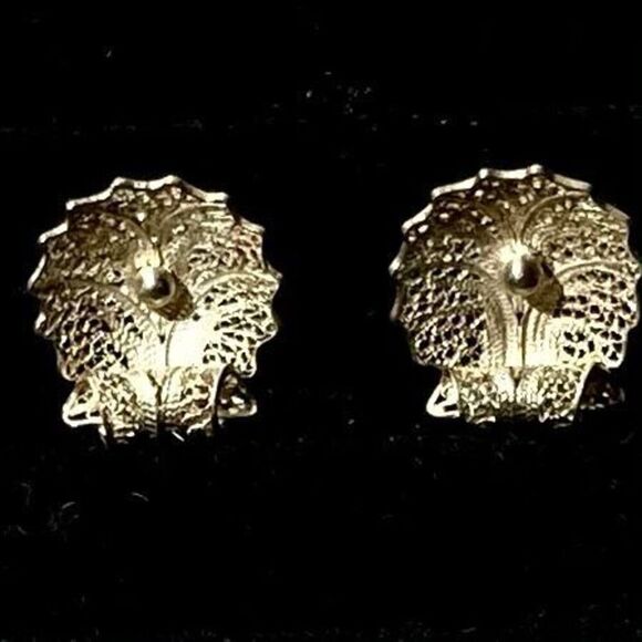 ACS# Silver Sea Coral Earrings - Picture 3 of 7